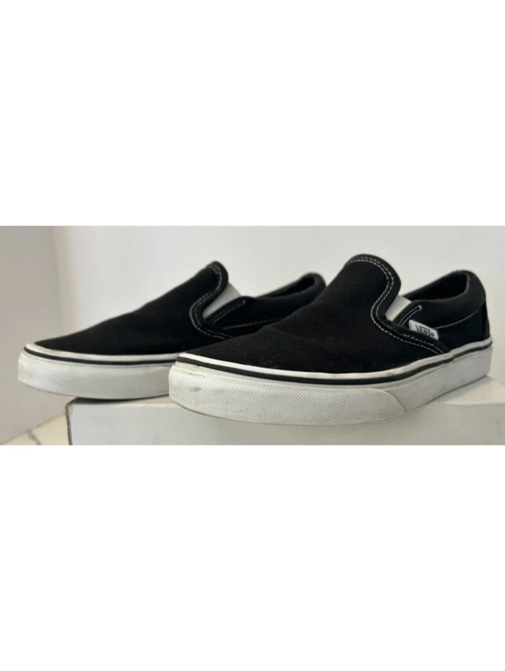 Vans Slip-Ons—Black—Men’s Size 5—Women’s 6.5—Shoes